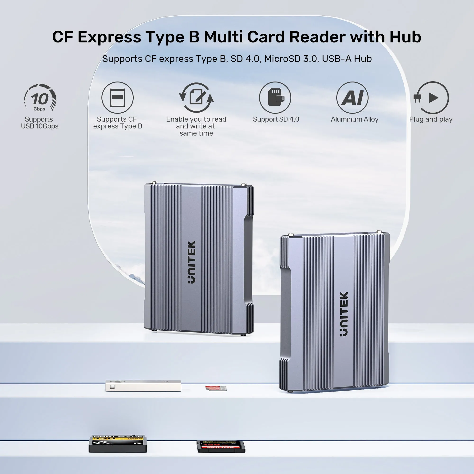 [最新產品] Unitek CF Express Type B 多功能讀卡器 (R1022C01)
