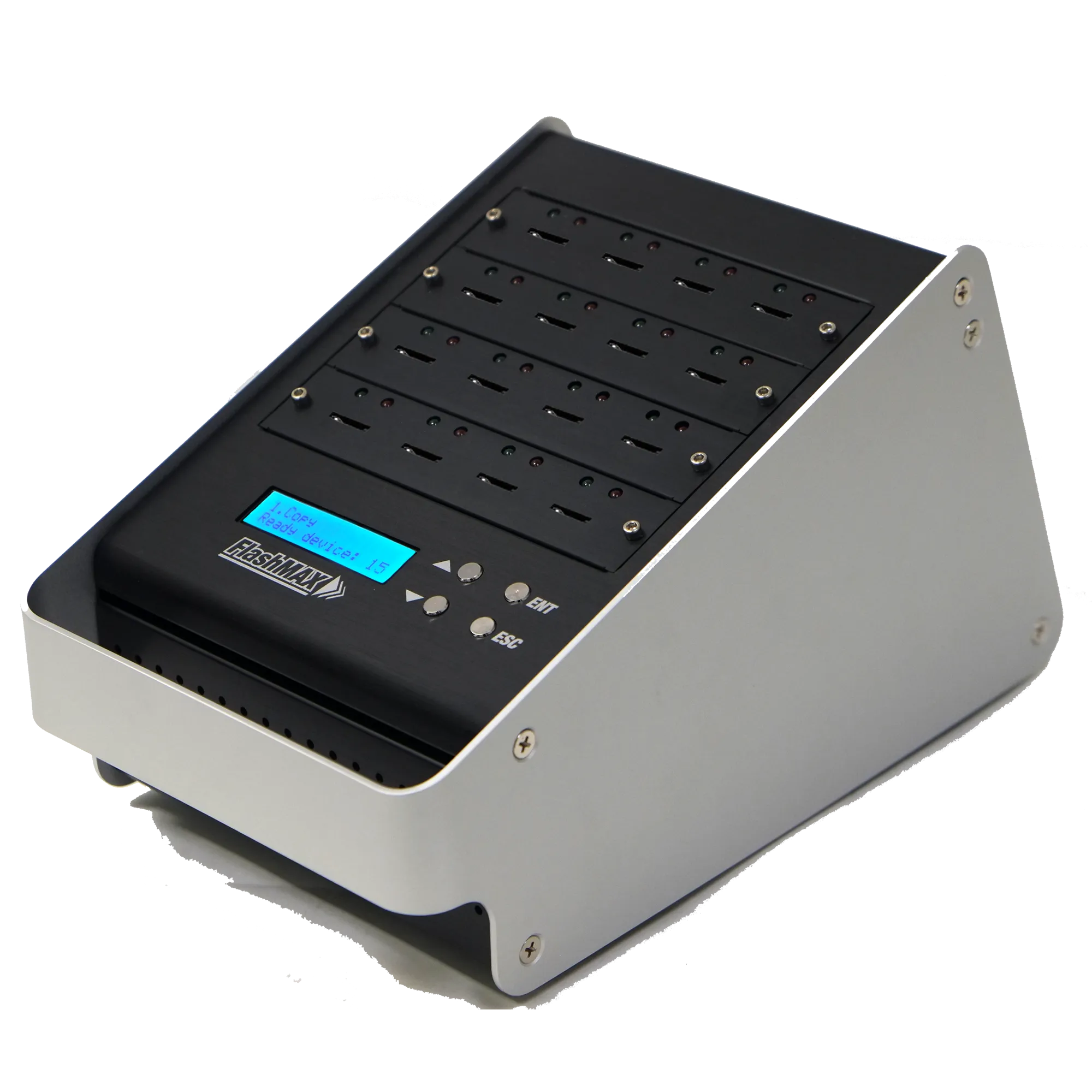 1 to 15 FlashMax SD Duplicator - Standalone Secure Digital Flash Memory Storage Card Copier