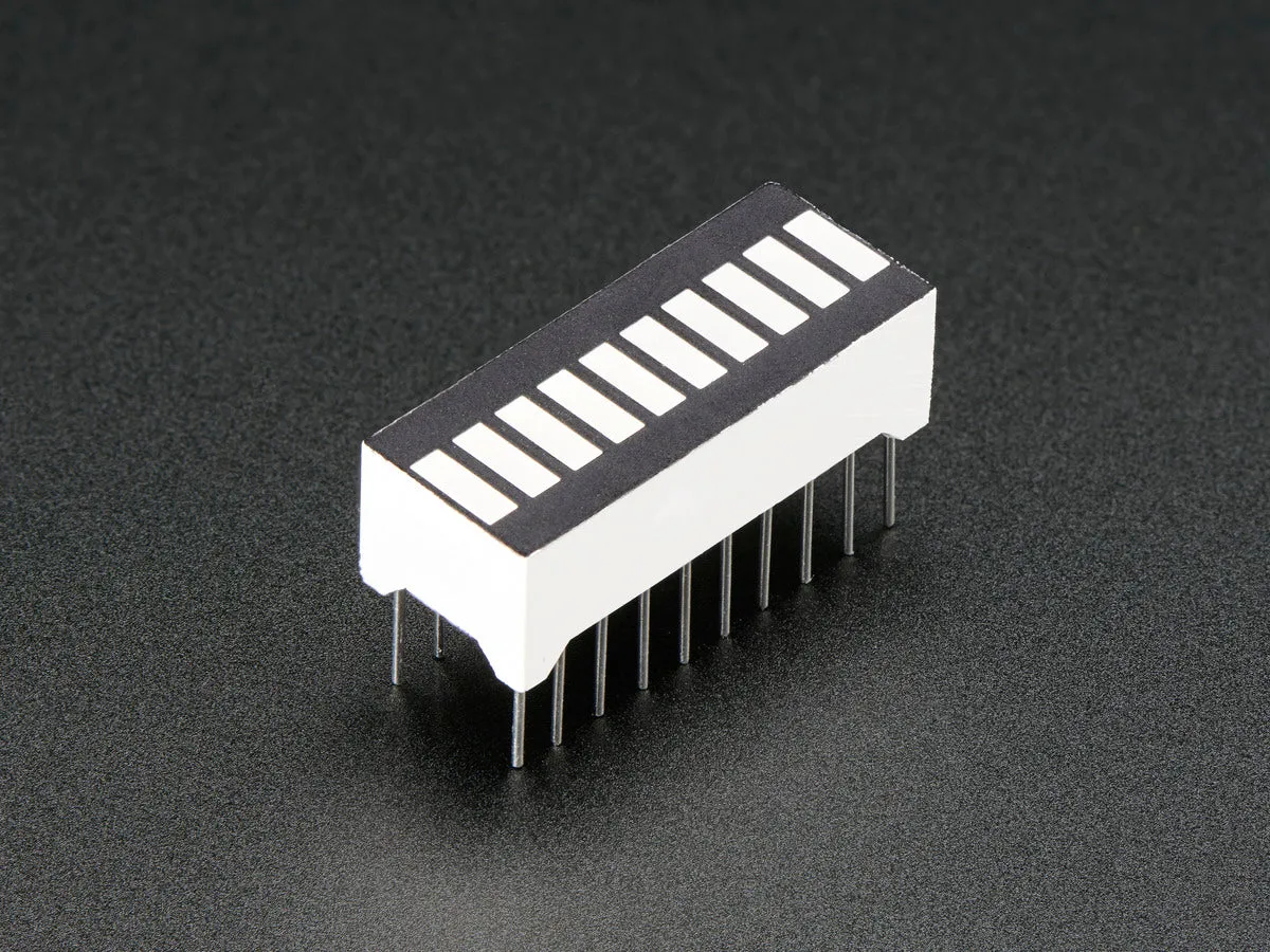 10 Segment Light Bar Graph LED Display - Pure Green