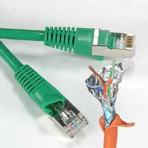 12Ft Cat.5E Shielded Patch Cable Molded Green