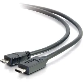 12Ft Usb 2.0 Usb-C To Usb Micro-B Cable M/M - Black