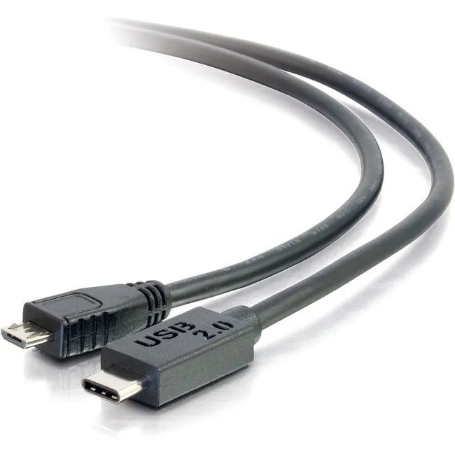 12Ft Usb 2.0 Usb-C To Usb Micro-B Cable M/M - Black