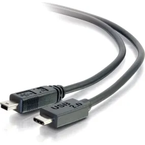 12Ft Usb 2.0 Usb-C To Usb Mini-B Cable M/M - Black