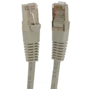 1.5Ft Cat5E Shielded (FTP) Ethernet Network Booted Cable Gray