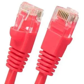 1.5Ft Cat5E Shielded (FTP) Ethernet Network Booted Cable Red