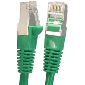 1Ft Cat6 Shielded (SSTP) Ethernet Network Booted Cable Green