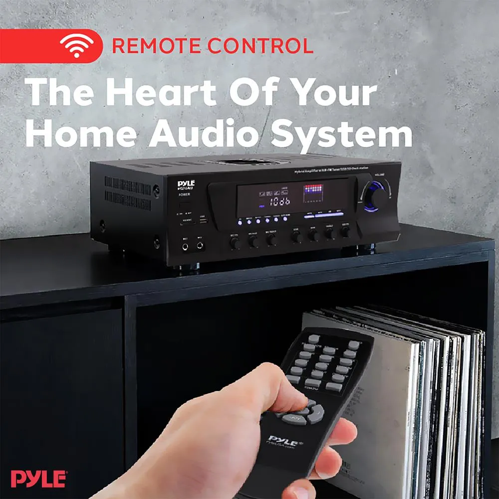 300 Watt Stero Receiver With Built-In Ipod Docking Station -Am-Fm Tuner, Usb Flash & Sd Card Readers & Subwoofer Control
