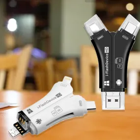 4-in-1 SD Memory Card Reader and Adapter