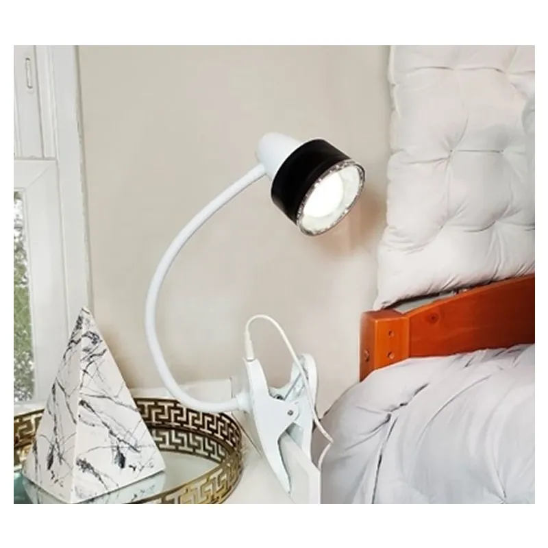 4000K Flexible 3 Speed 20 Led Light Clip On Desk Lamp