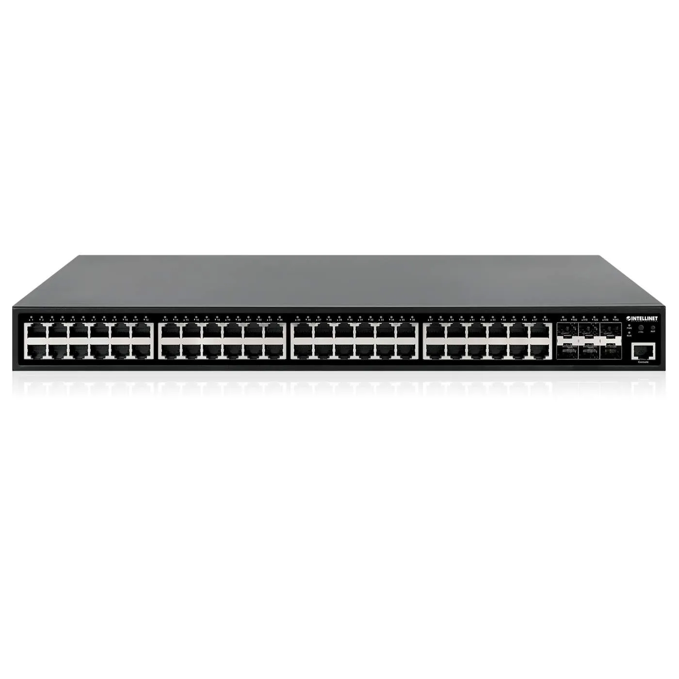 54-Port L2  Fully Managed PoE  Switch with 48 Gigabit Ethernet Ports and 6 SFP  Uplinks