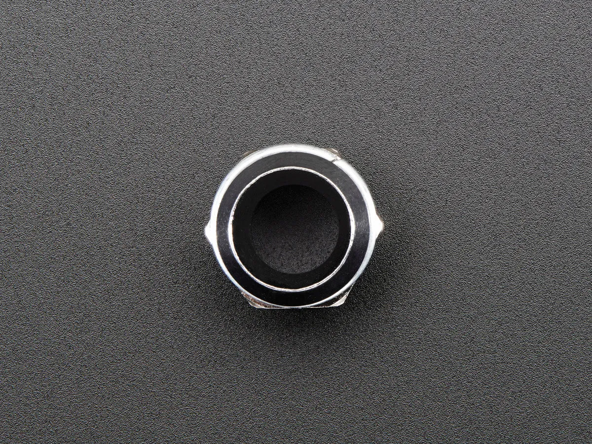 5mm Chromed Metal Narrow Bevel LED Holder - Pack of 5