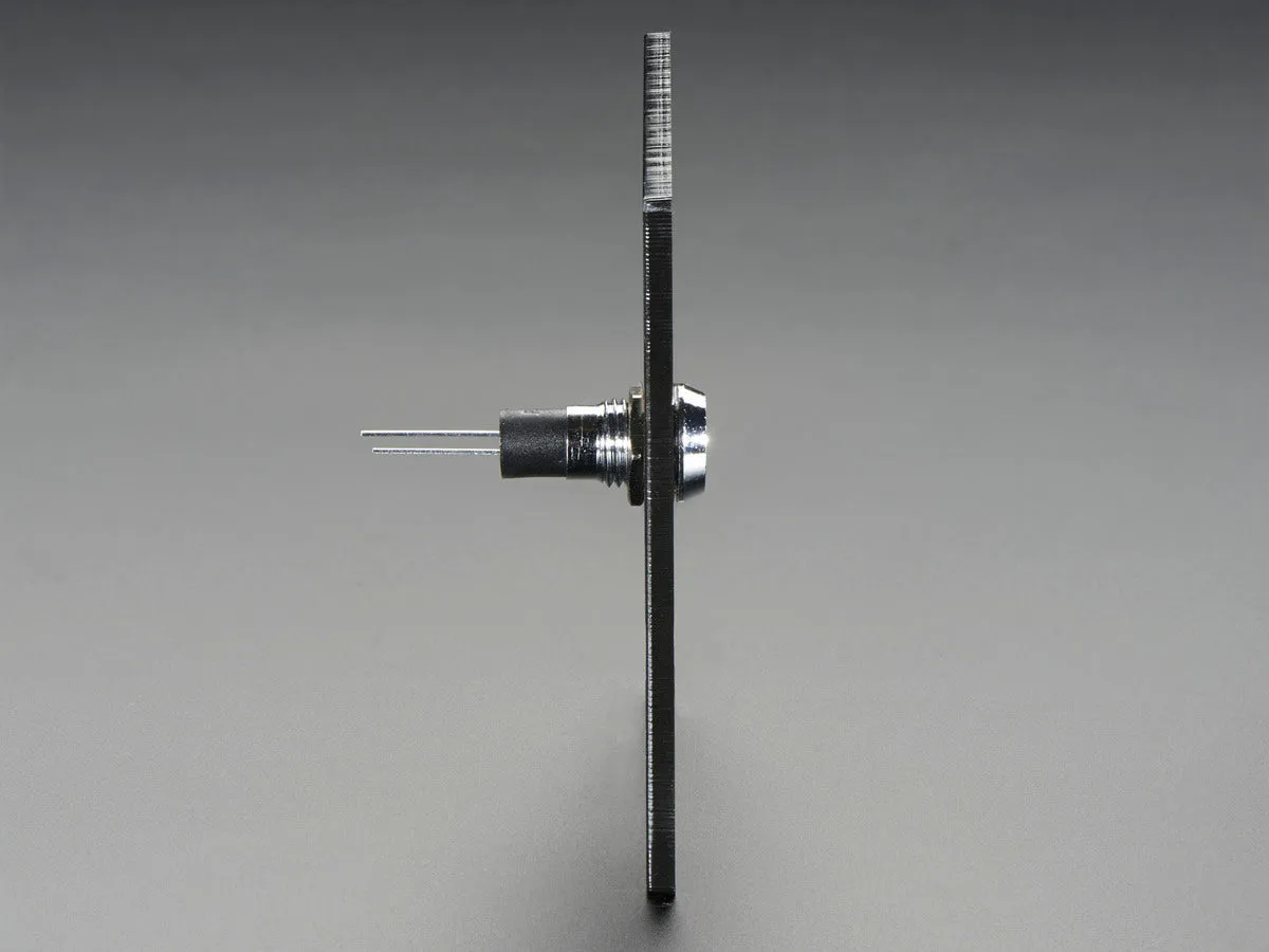 5mm Chromed Metal Wide Concave Bevel LED Holder - Pack of 5