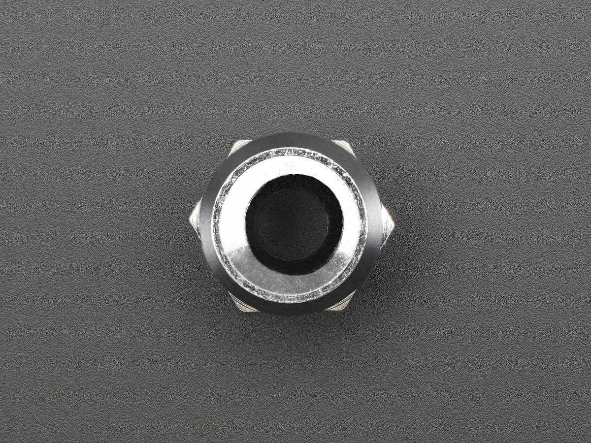 5mm Chromed Metal Wide Concave Bevel LED Holder - Pack of 5
