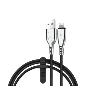 6-Ft. Titanium USB to MFi Lightning(R) Braided Cable (Black)