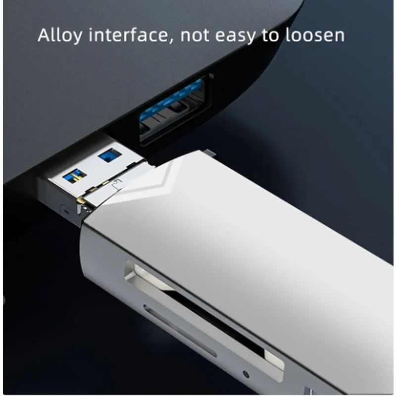 6 In 1 Multifunctional Usb C / Usb A Card Reader Usb-C-M