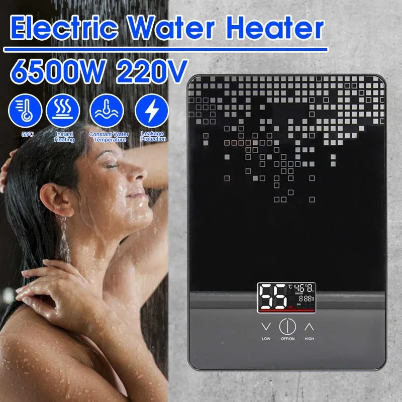 6500W Electric Hot Water Heater 220V Tankless Instant Boiler