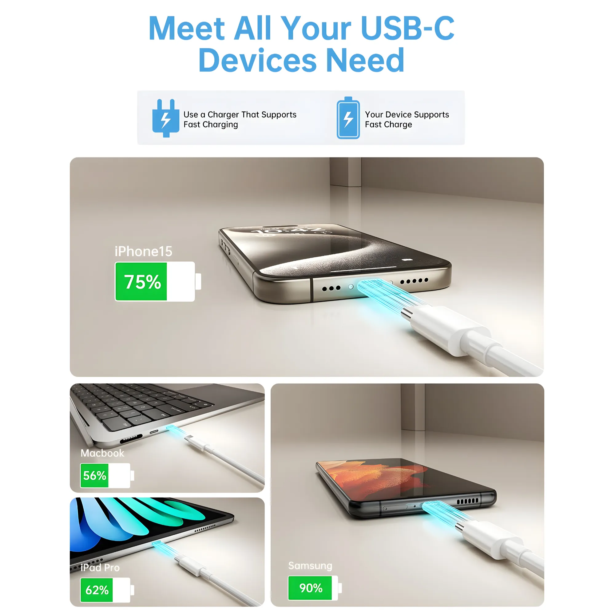 66W Super Fast Charging Pro 2M Pd To Type-C Usb-C Speed Cable Ly-10