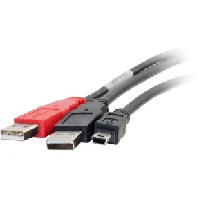 6Ft Mini-B Male To (2)Usb