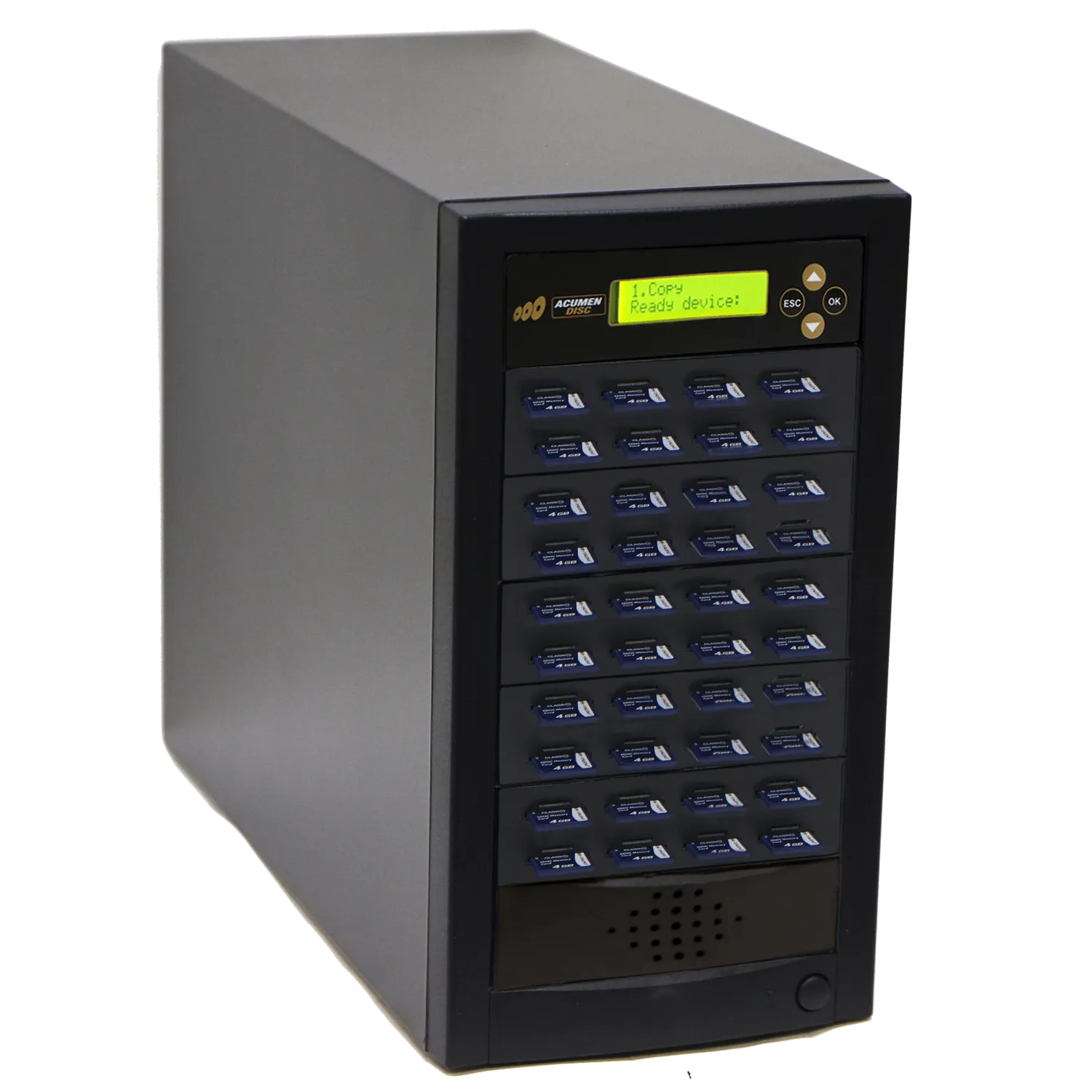 Acumen Disc 1 to 39 SD Duplicator - Multiple Secure Digital & MicroSD Micro Flash Drive SDHC SDXC Memory Card Reader & Copier (Up to 35mbps) - AD39-SDC