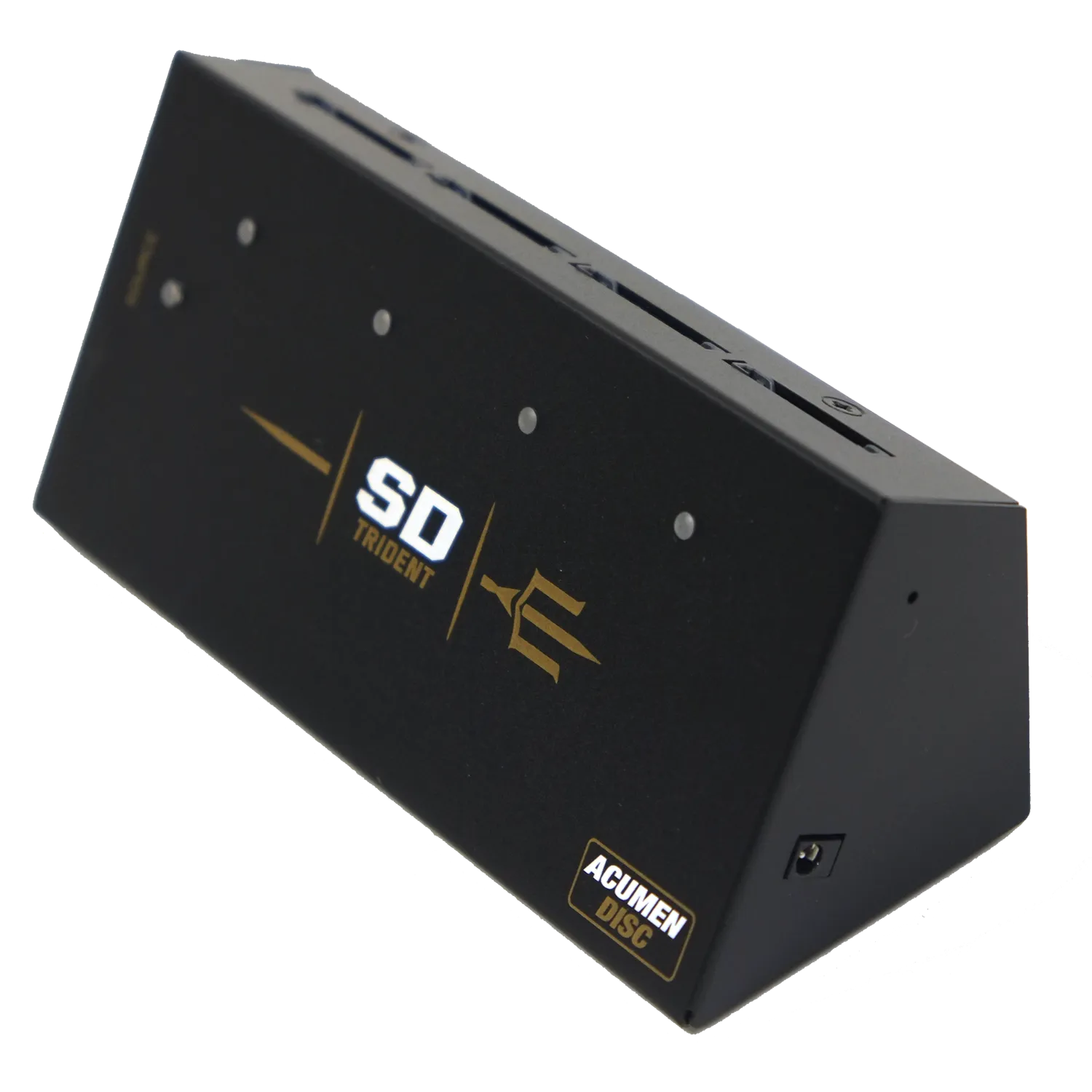 Acumen Disc SD Trident - 1 to 4 Secure Digital / TF / MicroSD Compact AutoStart Duplicator (DM-ACM-5SD04B)