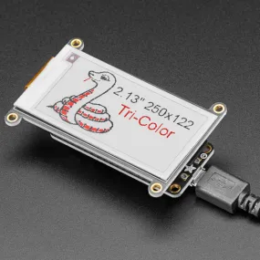 Adafruit 2.13" HD Tri-Color eInk / ePaper Display FeatherWing - 250x122 RW Panel with SSD1680