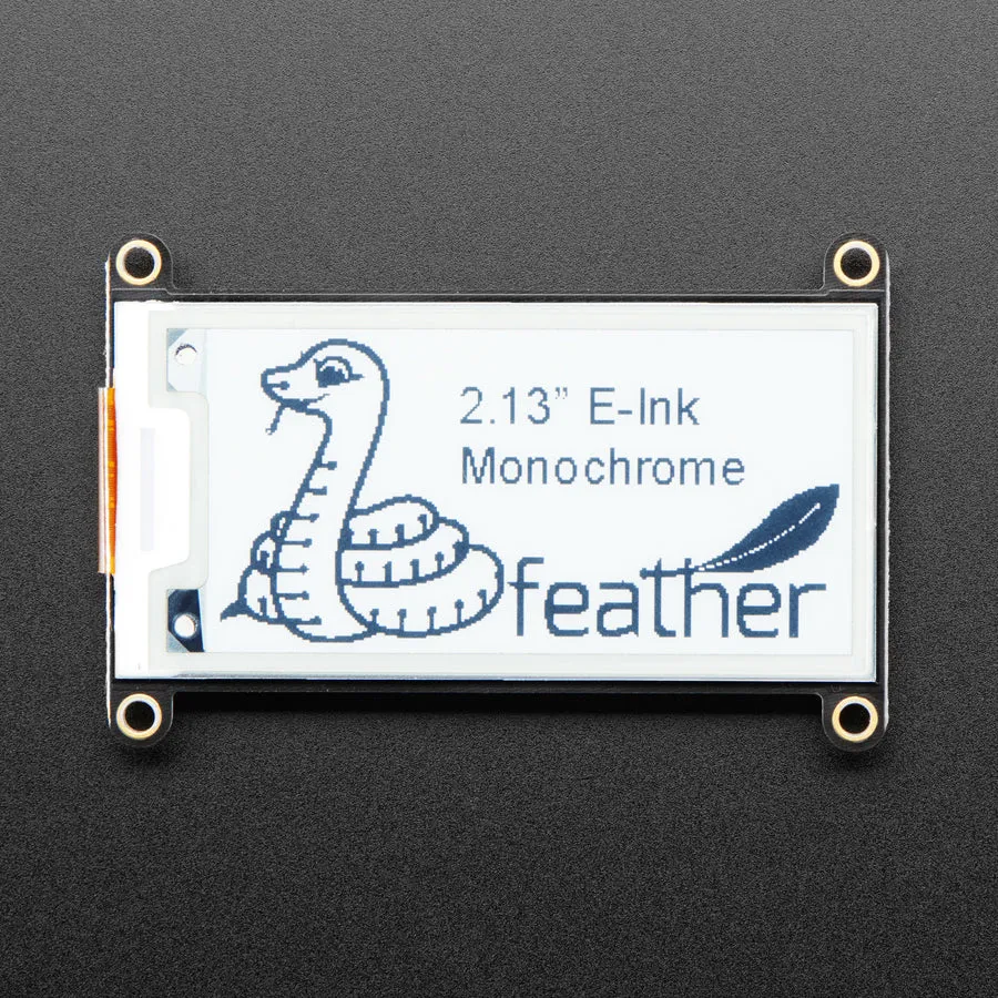 Adafruit 2.13" Monochrome eInk / ePaper Display FeatherWing - 250x122 Monochrome