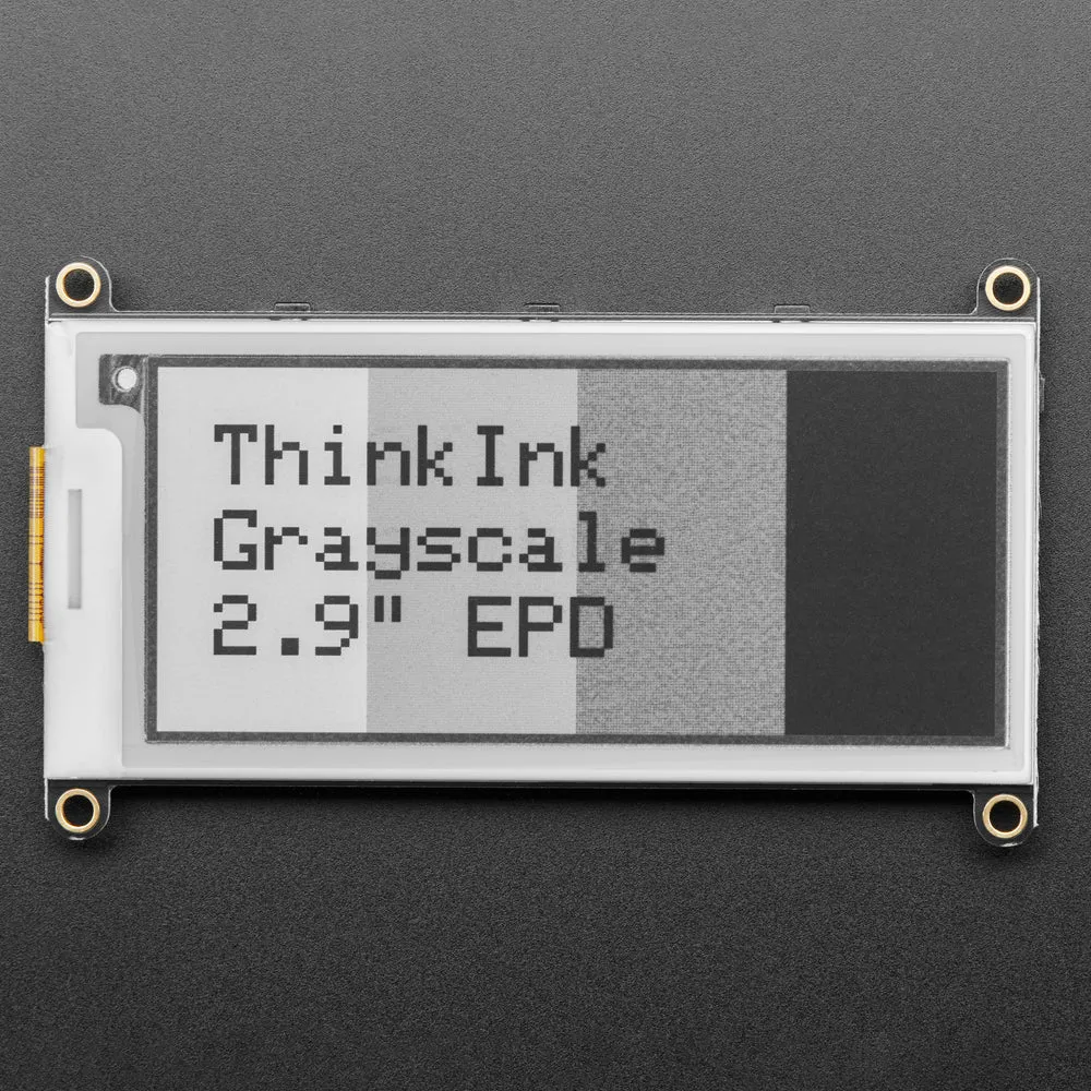 Adafruit 2.9" Grayscale eInk / ePaper Display FeatherWing - 4 Level Grayscale