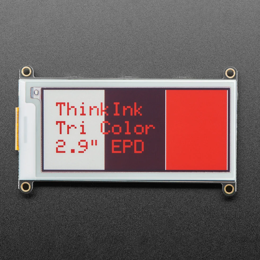 Adafruit 2.9" Tri-Color eInk / ePaper Display FeatherWing - Red Black White