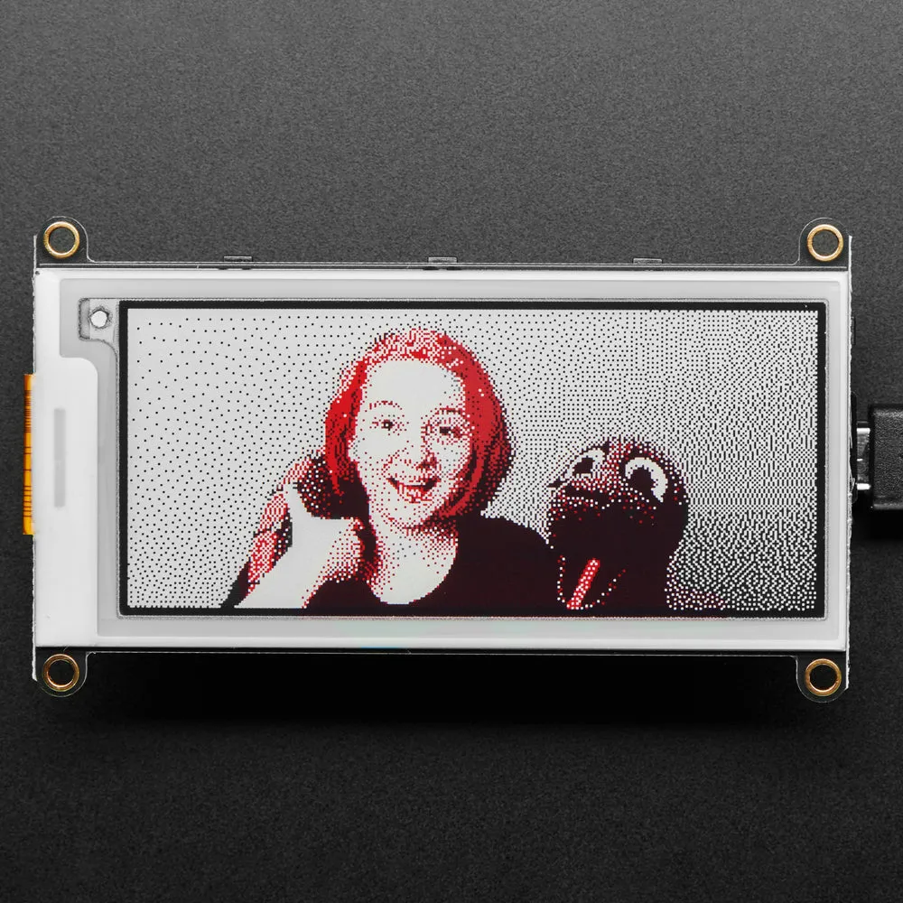 Adafruit 2.9" Tri-Color eInk / ePaper Display FeatherWing - Red Black White