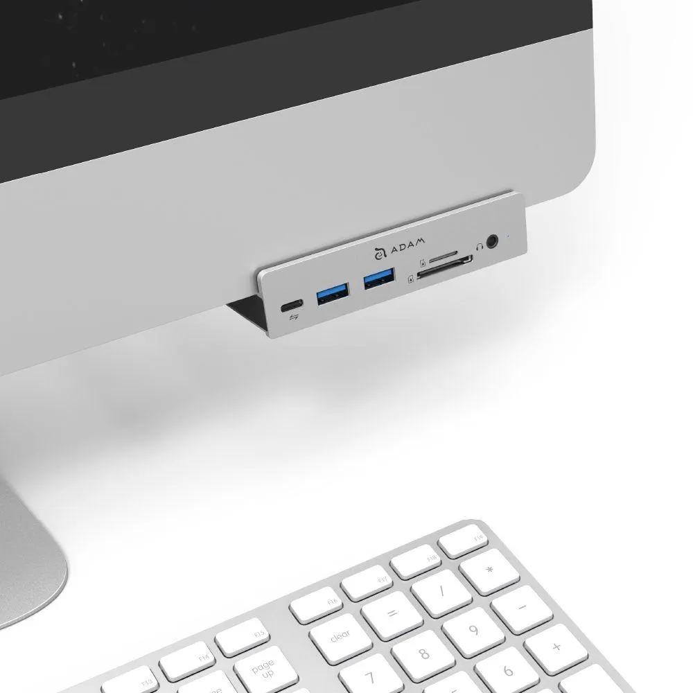 Adam Elements Casa Hub i8 USB-C 3.1 8-in-1 Hub for iMac & iMac Pro Silver