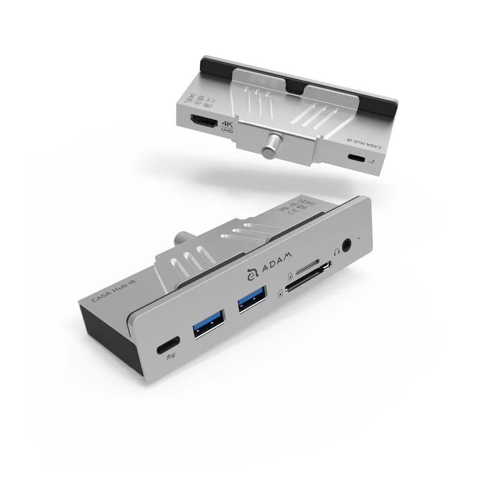 Adam Elements Casa Hub i8 USB-C 3.1 8-in-1 Hub for iMac & iMac Pro Silver