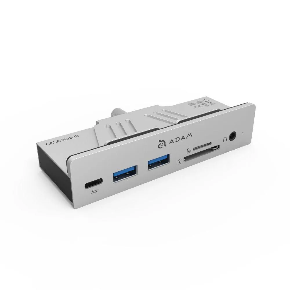 Adam Elements Casa Hub i8 USB-C 3.1 8-in-1 Hub for iMac & iMac Pro Silver