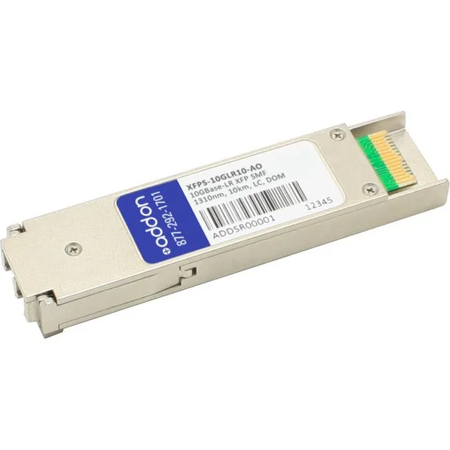 AddOn Amer Networks XFPS-10GLR10 Compatible TAA Compliant 10GBase-LR XFP Transceiver (SMF, 1310nm, 10km, LC, DOM) XFPS-10GLR10-AO