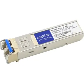 AddOn Hirschmann M-SFP-LX/LC Compatible TAA Compliant 1000Base-LX SFP Transceiver (SMF, 1310nm, 10km, LC, DOM) M-SFP-LX/LC-AO