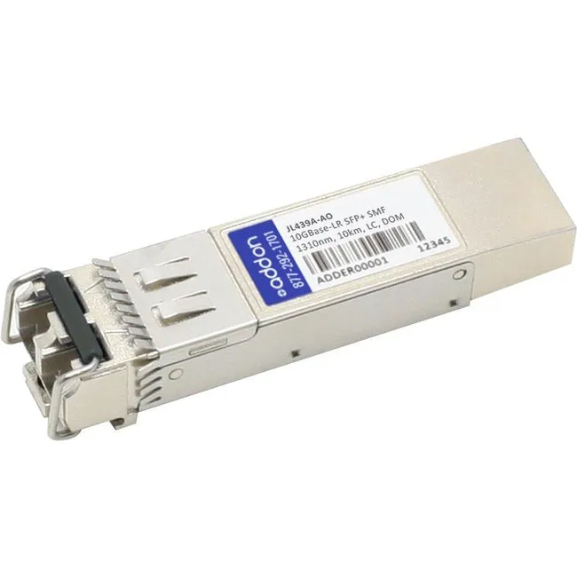 AddOn HP JL439A Compatible TAA Compliant 10GBase-LR SFP  Transceiver (SMF, 1310nm, 10km, LC, DOM) JL439A-AO