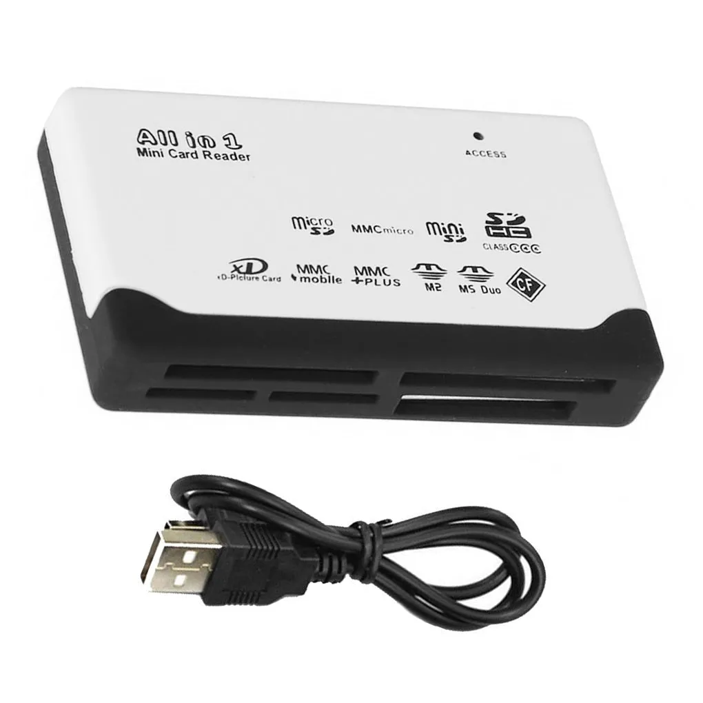 All In One Card Reader USB 2.0 SD Card Reader Adapter