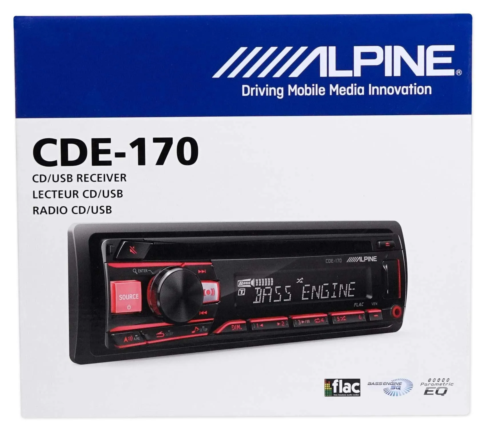 Alpine CD Receiver Stereo Android/MP3/WMA/USB/AUX for 1987-95 Jeep Wrangler YJ