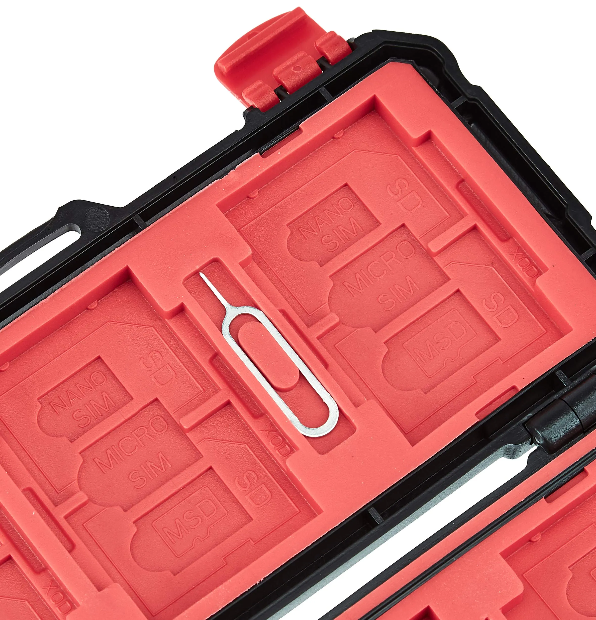 AmazonBasics Memory Card Carrying Case Holder 24 Slots for SD and Micro SD Cards