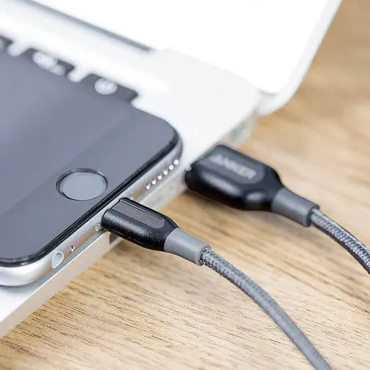 Anker Powerline  1' USB-A To Lightning Connector - Gray