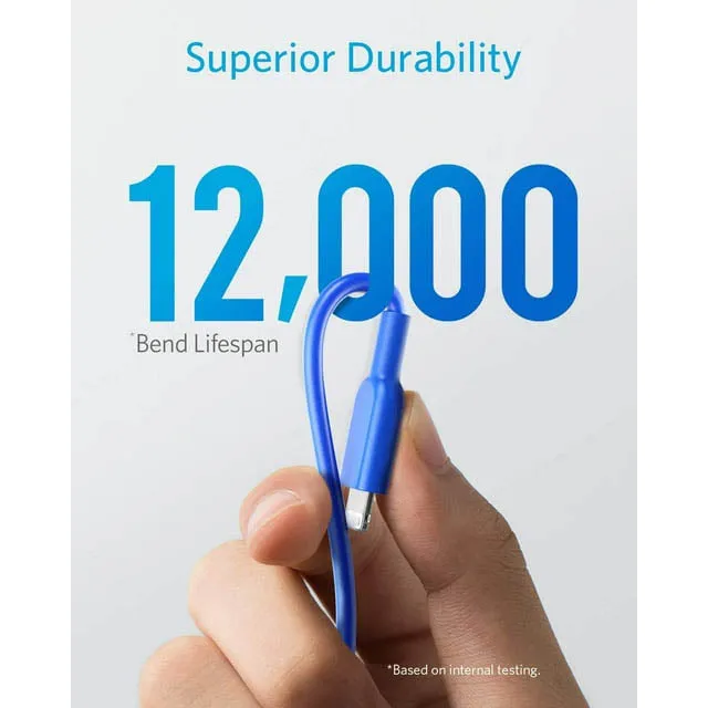 Anker Powerline 6' USB-A To Lightning Connector (Online) - Blue