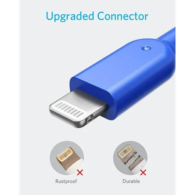 Anker Powerline 6' USB-A To Lightning Connector (Online) - Blue