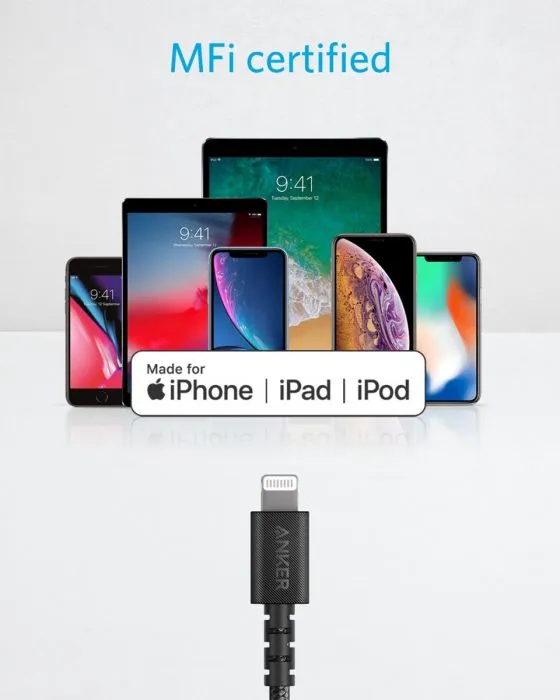 Anker USB Cable - PowerLine Select  USB-C Cable With Lightning Connector 3ft/0.9m