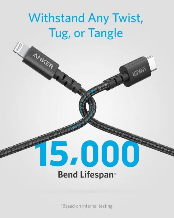 Anker USB Cable - PowerLine Select  USB-C Cable With Lightning Connector 3ft/0.9m