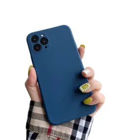 Anymob iPhone Blue Soft Silicone Phone Cases Candy Colors TPU Back Cover