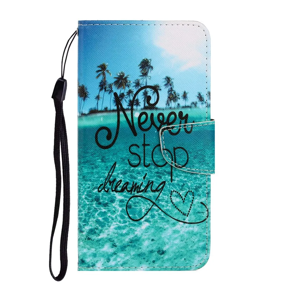 Anymob iPhone Cool Kitty Cartoon Flip Phone Cases Magnetic Leather Wallet Back Cover