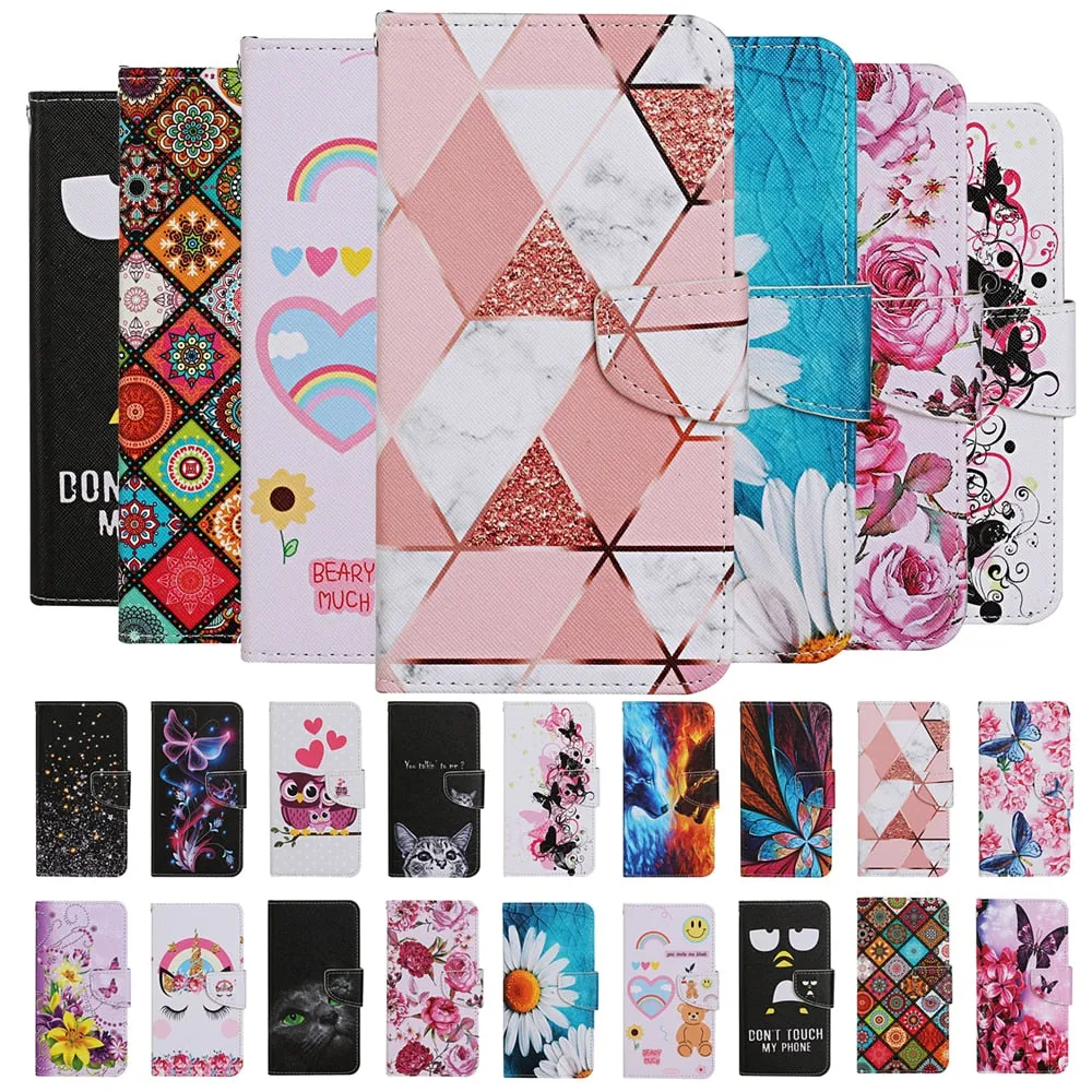 Anymob iPhone Gold Unicorn Flip Leather Phone Case With Wallet Slot Cases Cover