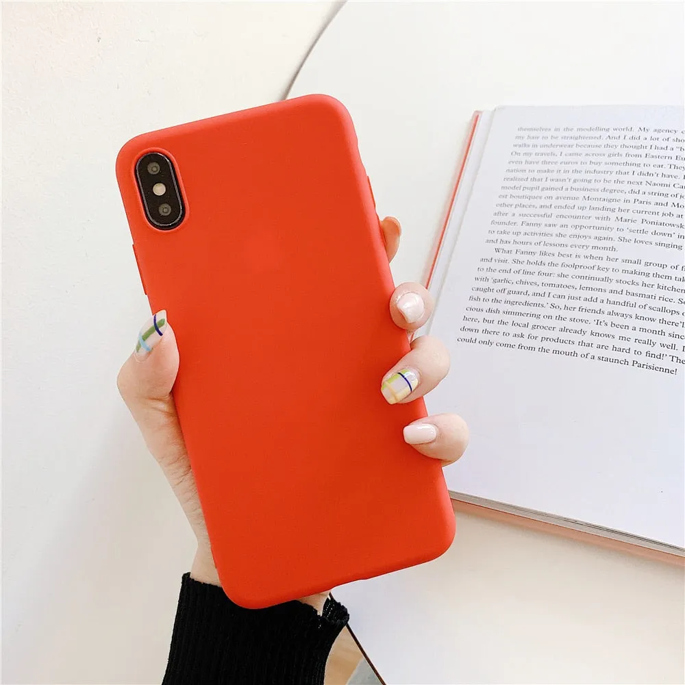 Anymob iPhone Gray Candy Color Silicone Phone Case Soft TPU Back Cases Cover
