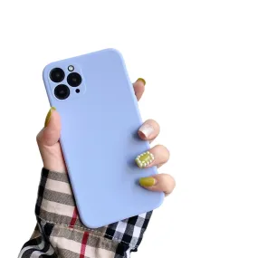 Anymob iPhone Lavander Soft Silicone Phone Cases Candy Colors TPU Back Cover