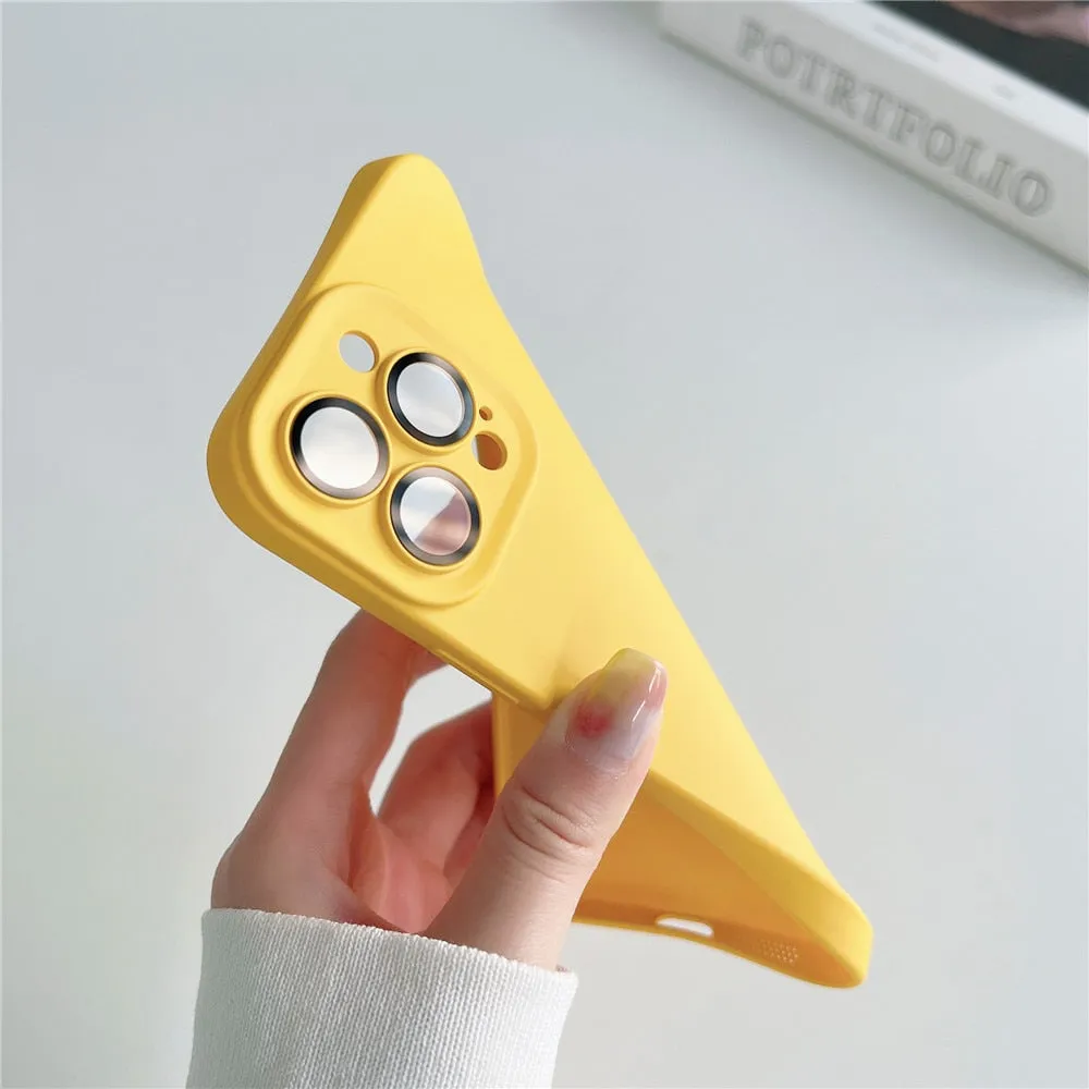 Anymob iPhone Light Green Silicon Phone Cases Lens Protector Film Soft Shockproof Cover