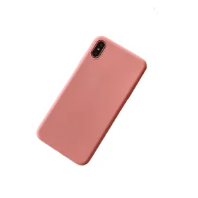 Anymob iPhone Peach Candy Color Silicone Phone Case Soft TPU Back Cases Cover